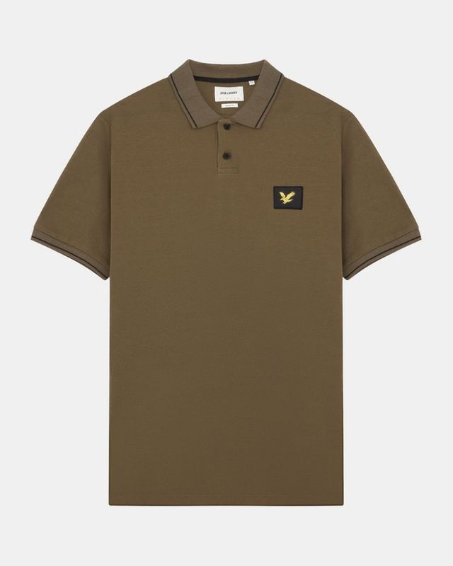 Lyle & Scott Casuals Tipped Polo Shirt Olive