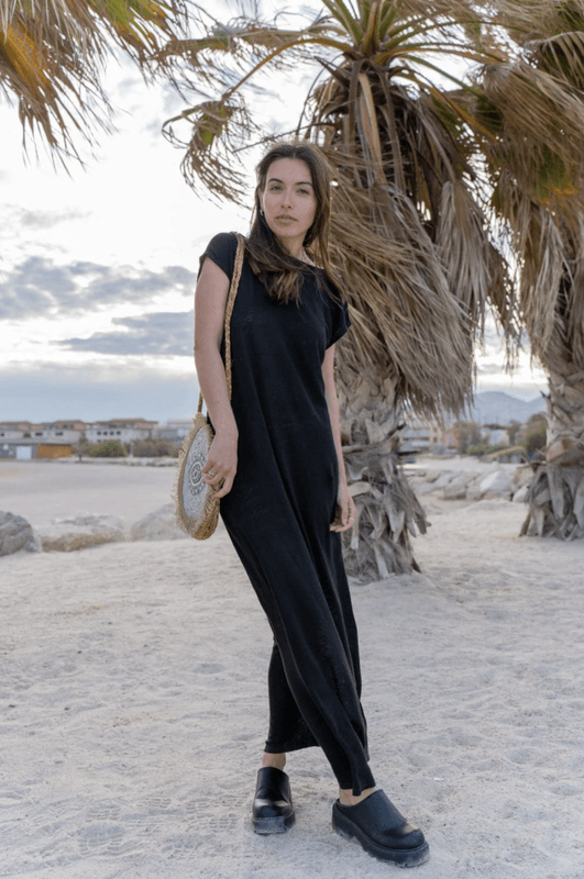 Chantal B Long Beach Day Dress Black
