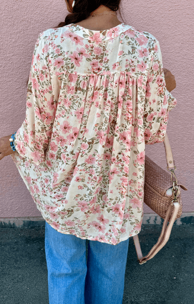 Love Forever Susanne Blouse Offwhite Flower