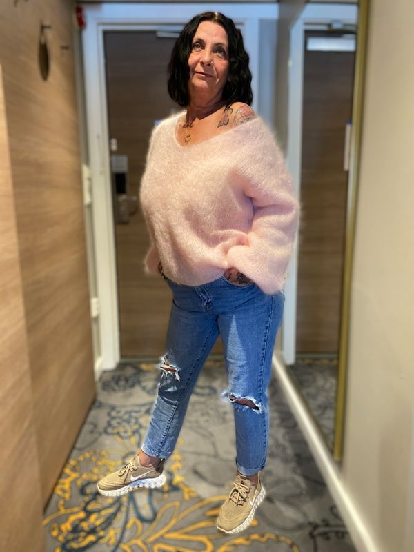 My Eye Kid Mohair Sweater Light Pink