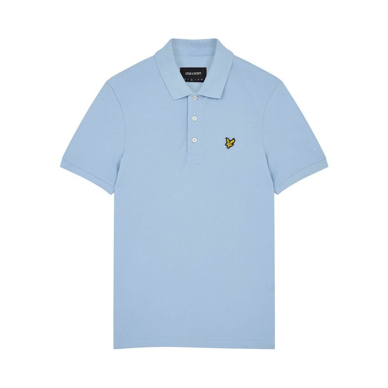 Lyle & Scott Plain Polo Shirt Light Blue