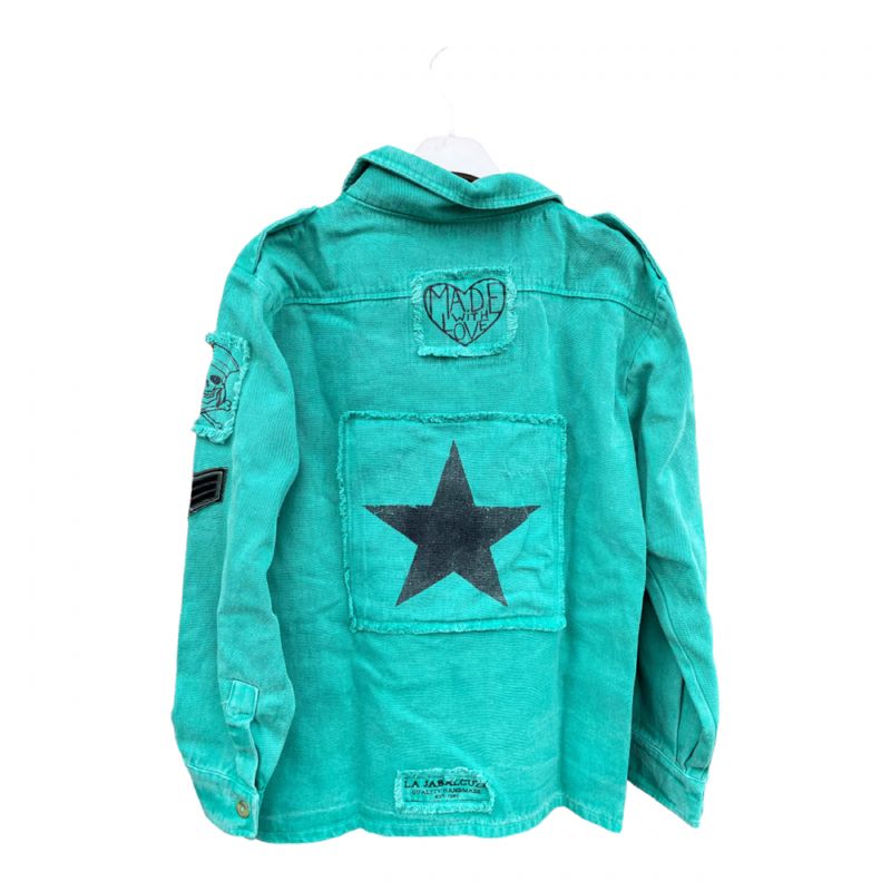 La Jabalcuza Aviator Jacket Turquoise