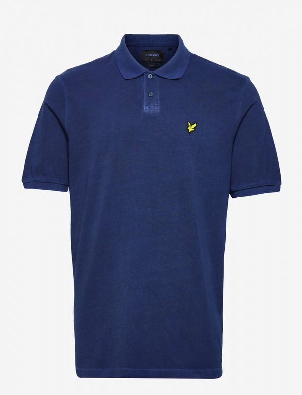Lyle & Scott Washed Polo Shirt Dark Navy