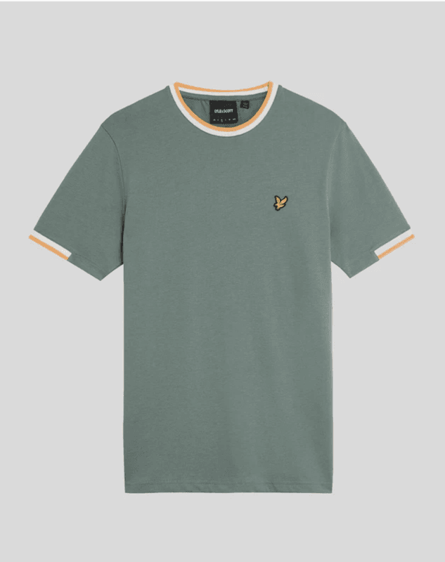 Lyle & Scott Half Tipped T-shirt Green Mercurial