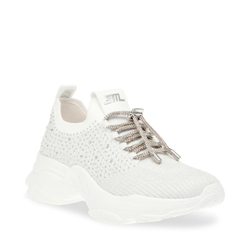 Steve Madden Meter Sneaker White Glitter