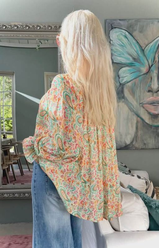 Love Forever Susanne Bluse Beige Paisley