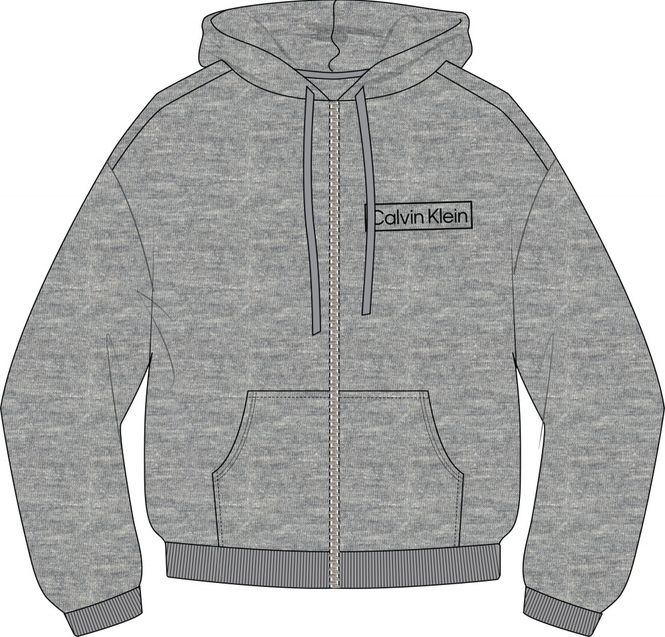 Hovedbilde Calvin Klein Hoodie Jacket Grey Heater
