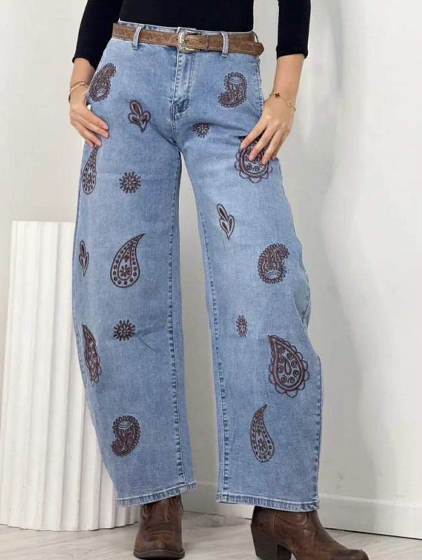 Beate Paisley Jeans