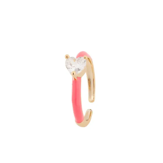 Hovedbilde NoraNorway Positano Ring Gold Lightpink