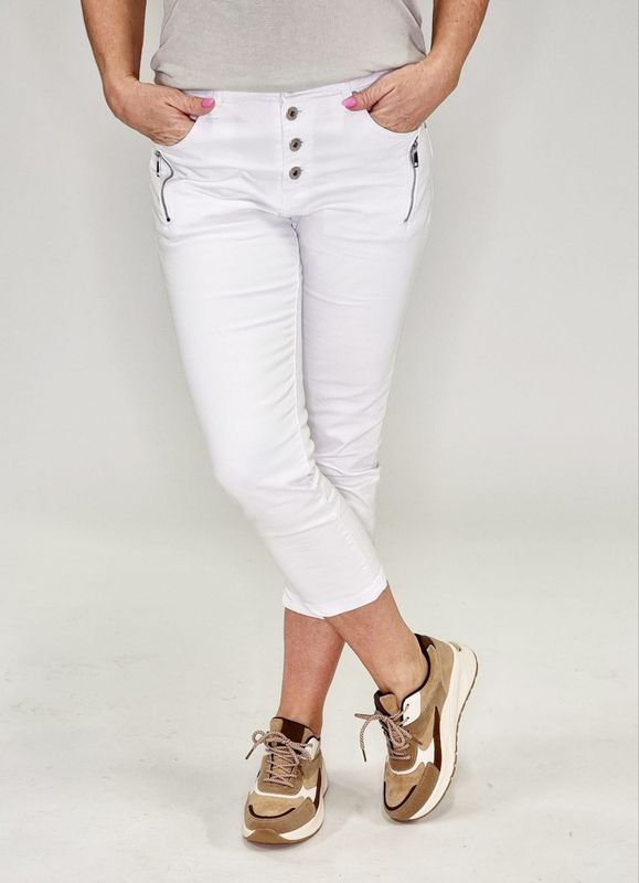 Nelly Capribukse Hvit