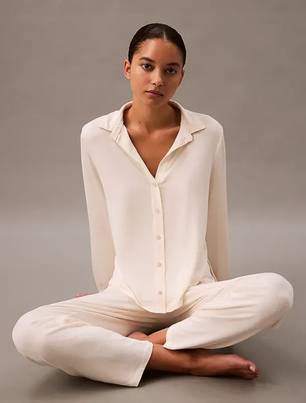Calvin Klein Pysjamasbukser Ivory - Ultra Soft Modal