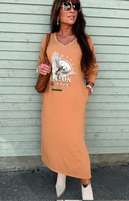 Hovedbilde Love Forever T-skjorte Kjole Camel