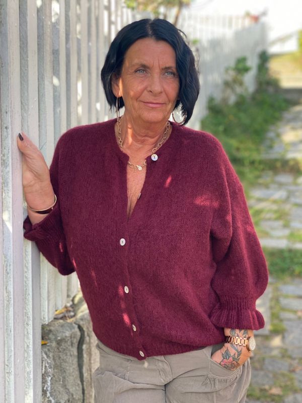 Marta DC Juliana Strikkecardigan Vino