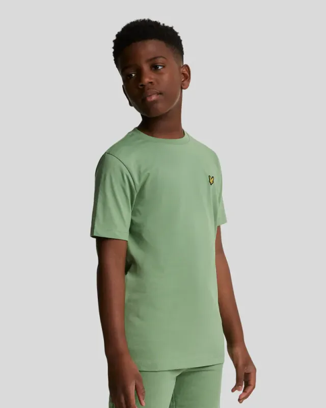 Lyle & Scott Kids Plain T-Shirt Smoke Green