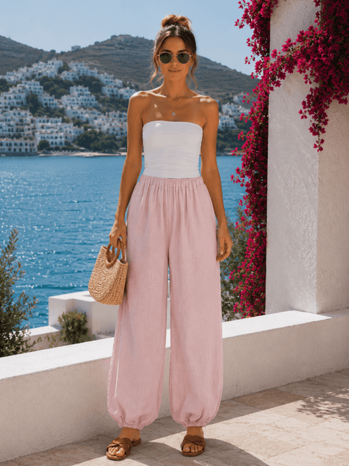 Hovedbilde Zara Linbukse Rosa