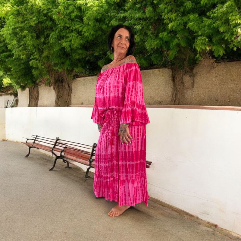 Coconut Milk Top Fuchsia